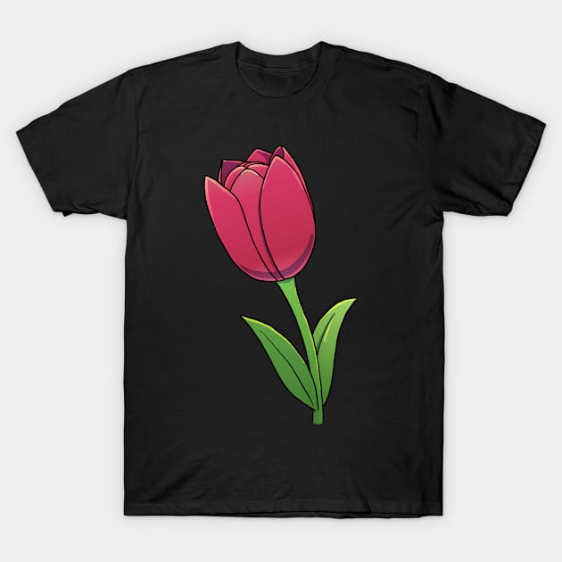 Tulip Flower Lover T-Shirt by Graphic Garden